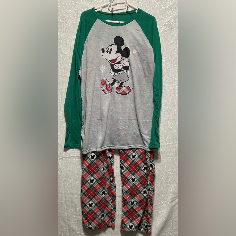 Disney Men’s Mickey Mouse Christmas Pajamas Set Size XL